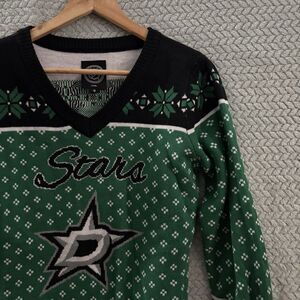 Official Dallas Stars NHL Ugly Christmas Sweater Men's M Holiday Knit Sport Prep